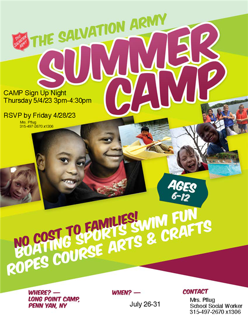  Salvation Army Summer Camp